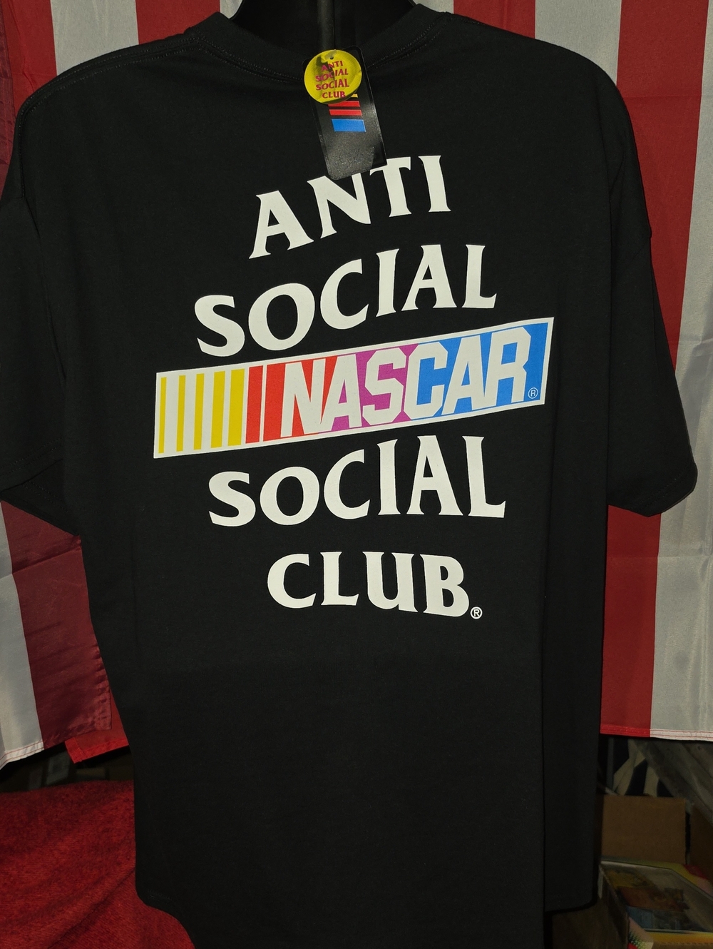 Anti Social Social Club Black NASCAR Logo Tee